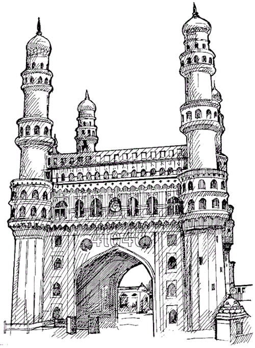 Charminar Sketch at Explore collection of