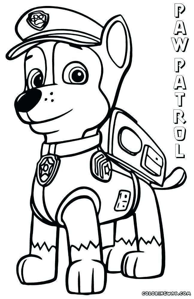 Chase Paw Patrol Sketch at Explore