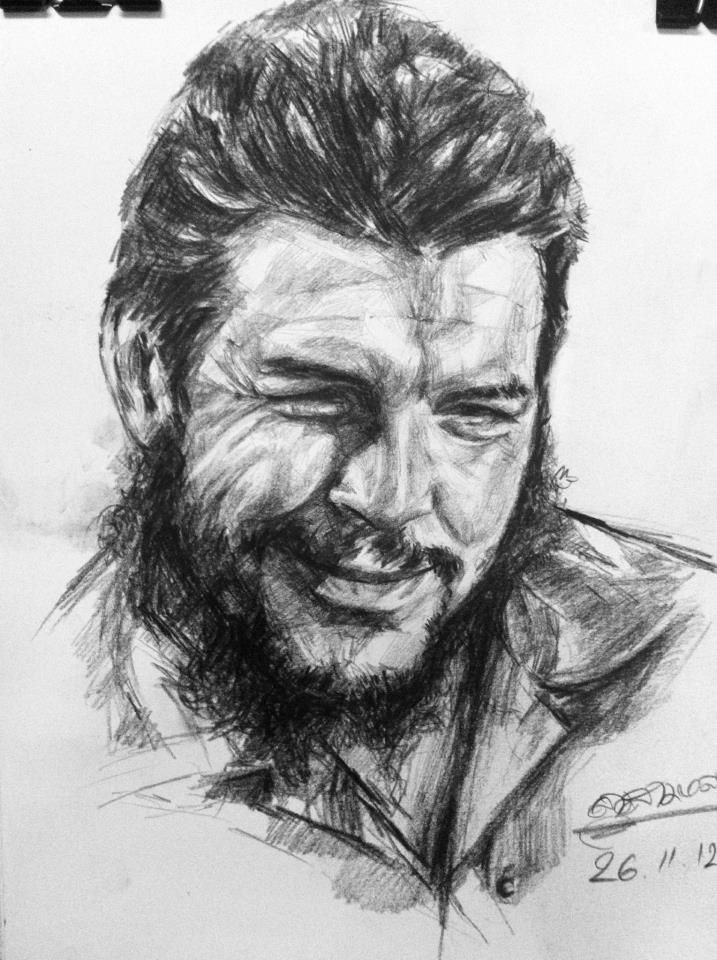 717x960 Che Guevara Portrait Drawing Drawings, Pencil - Che Guevara Sketch