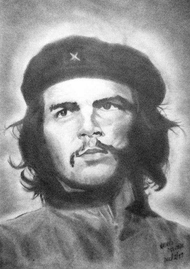 634x900 Che Guevara Drawing By Andres Delgado - Che Guevara Sketch