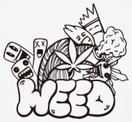 190x176 Free The Plant Weed Sketch - Check Sketch