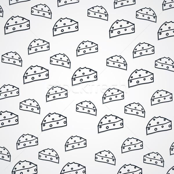 600x600 Delicious Cheese Sketch Vector Illustration Vector1st ( 7210148 - Cheese Sketch
