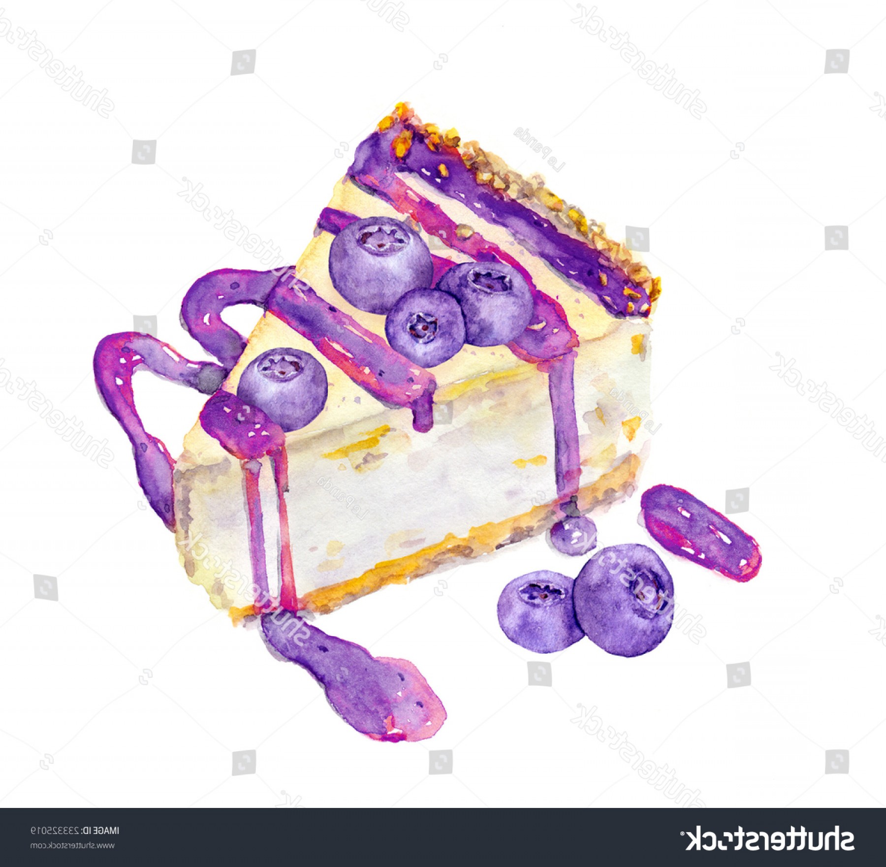 1800x1761 Cheesecake Cheese Cake Blueberry Watercolor Lazttweet - Cheesecake Sketch