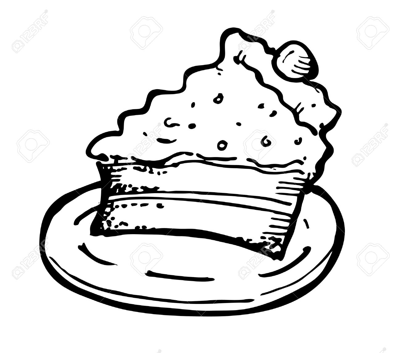 1300x1144 Cheesecake Clipart Cartoon 3148972 - Cheesecake Sketch