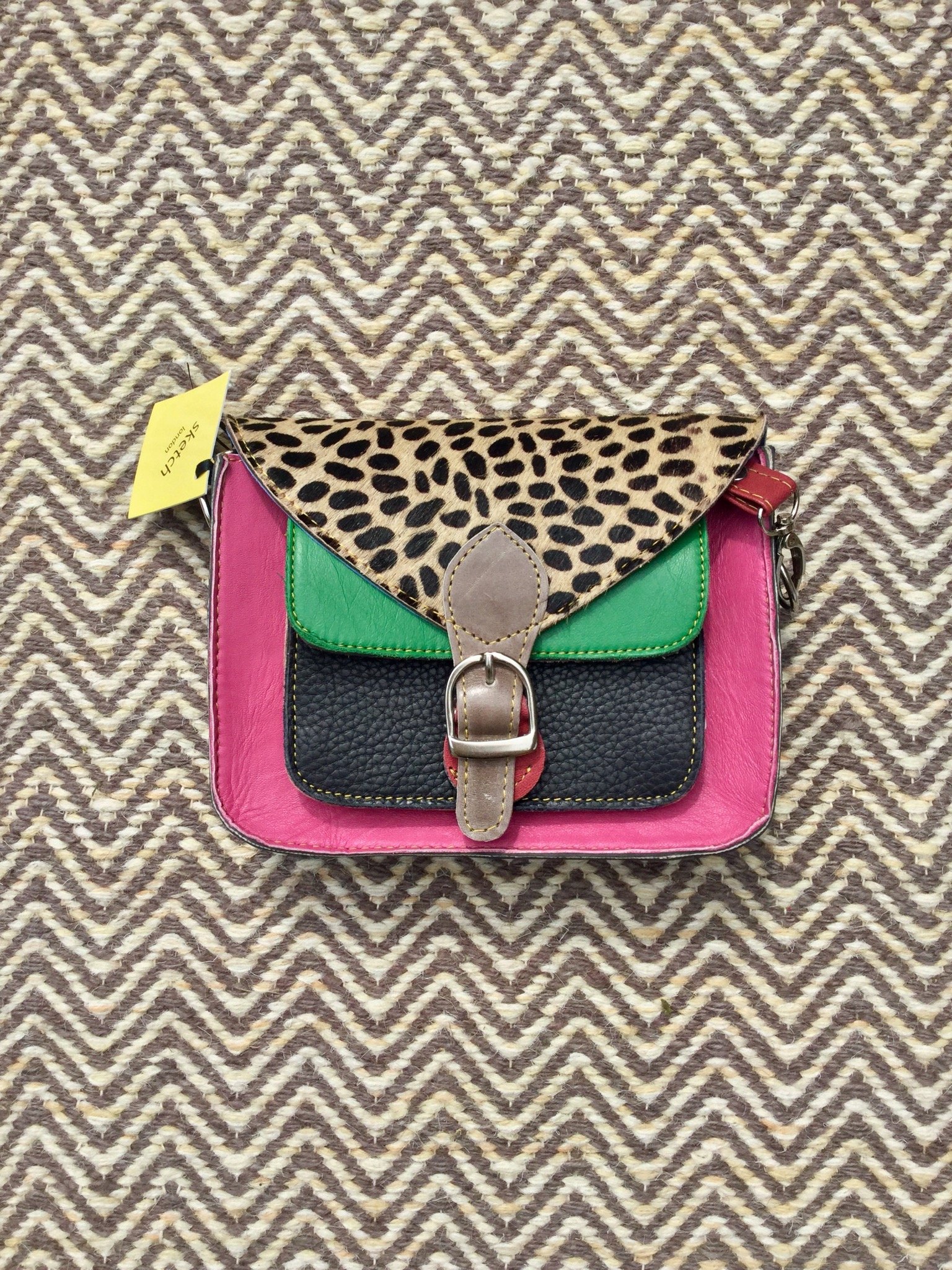 1536x2048 Cheetah Print Satchel Bag Hot Pink Amp Parrot Green Sketch London - Cheetah Print Sketch