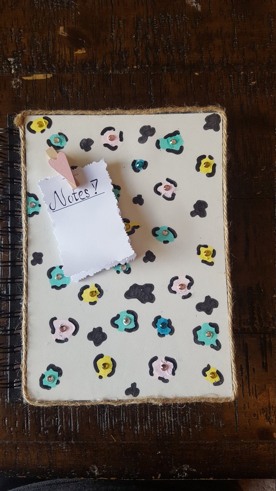 570x1013 Cheetah Print Plain Sketch Book Etsy - Cheetah Print Sketch