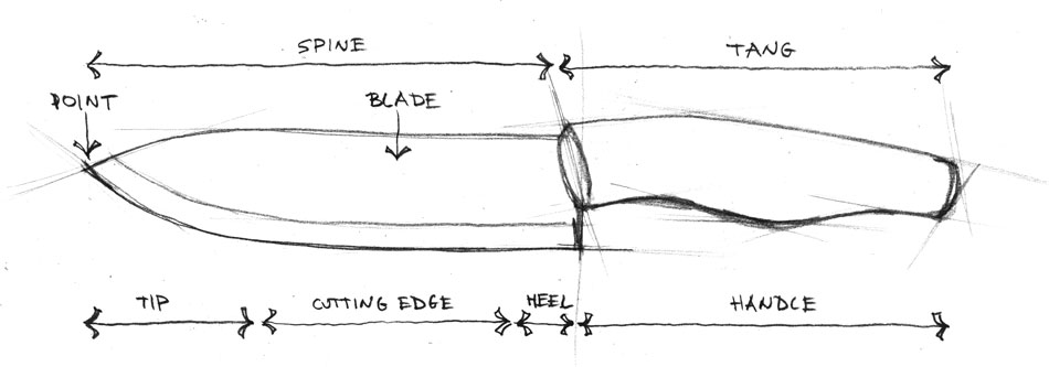 950x333 Chef Knife Sketch - Chef Knife Sketch