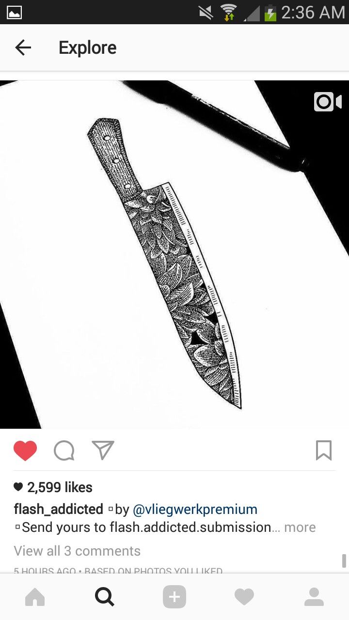 720x1280 Chef Knife Tattoo Sketch Future Body. Tattoos - Chef Knife Sketch