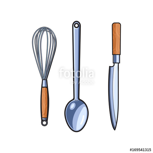 500x499 Vector Steak, Chef Knife Stainless Steel Ladle, Egg Wire Whisk - Chef Knife Sketch