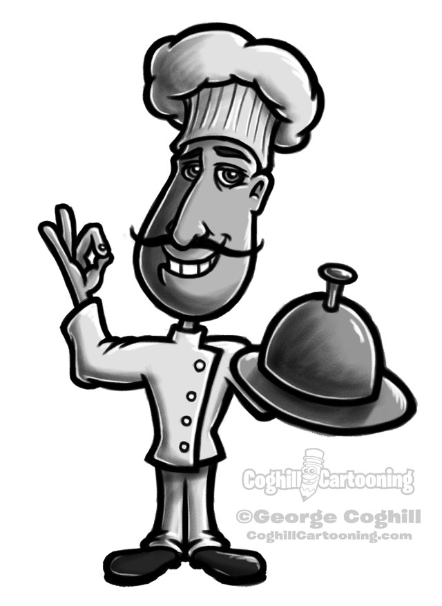 640x877 Chef Cartoon Character Sketch - Chef Sketch