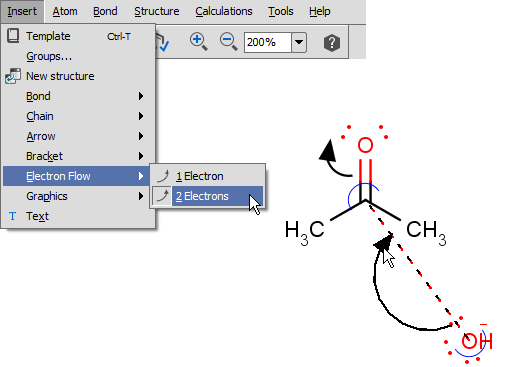 515x367 Electron Flow Arrows - Chemaxon Marvin Sketch