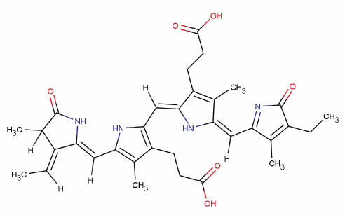 492x314 The Structure Of Phycocyanobilin, An Important Pigment Of - Chemaxon Marvin Sketch