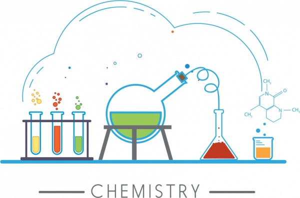 600x397 Chemistry Design Elements Lab Tools Icons Sketch Free Vector In - Chemistry Sketch