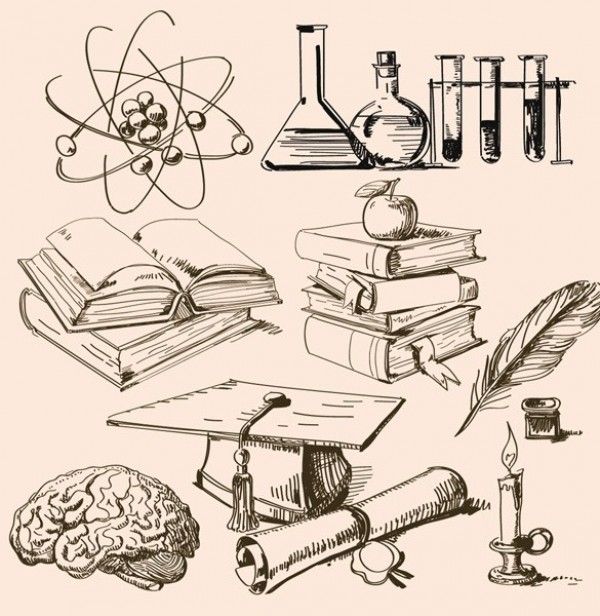 600x616 Science Chemistry Education Vector Sketches 2 Mmm...male - Chemistry Sketch