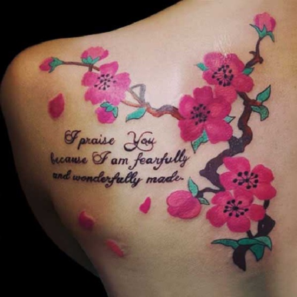 600x600 Beautiful Cherry Blossom Tattoos - Cherry Blossom Tattoo Sketch