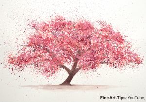 300x210 Cherry Blossom Tree Sketch - Cherry Blossom Tree Sketch
