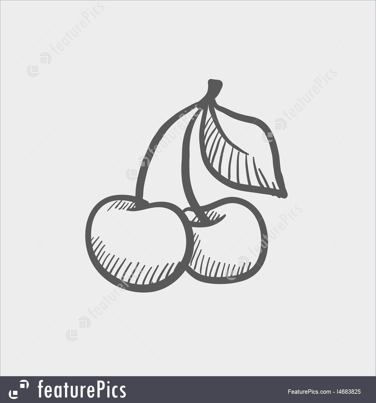 1300x1392 Emblems And Symbols Cherry Sketch Icon - Cherry Sketch
