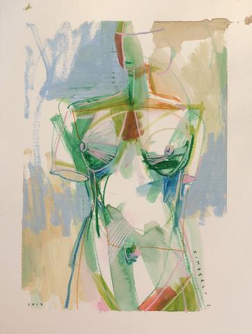 362x479 Cherub No. 8 Kimberly Z Artwork - Cherub Sketch