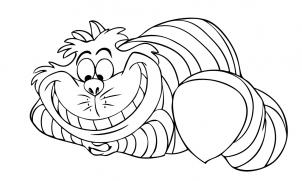 302x181 How To Draw How To Draw The Cheshire Cat From Alice In Wonderland - Cheshire Cat Sketch