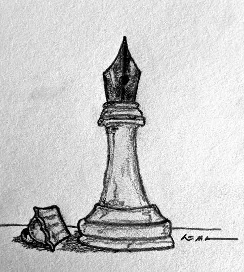 Chess Board Sketch at PaintingValley.com | Explore collection of Chess ...