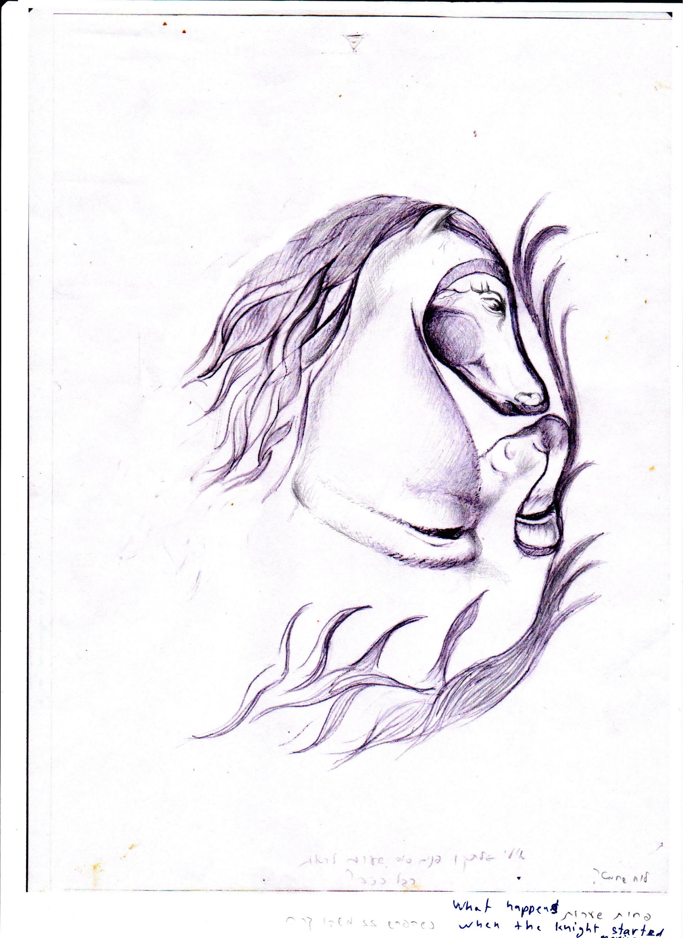 2185x3000 Magic Picture 3 - Chess Knight Sketch