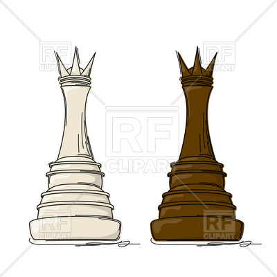 400x400 Chess Piece - Chess Pieces Sketch