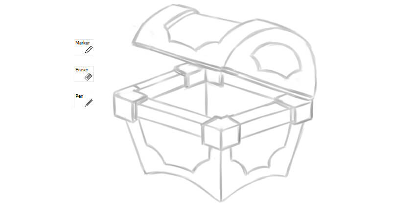 850x432 How To Create A Pirate Treasure Chest In Paint Tool Sai - Chest Sketch