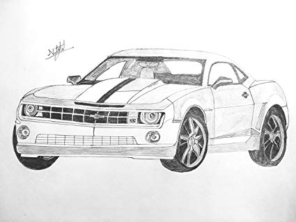 425x319 Chevrolet Camaro Sketch Amazon.in Home Amp Kitchen - Chevrolet Camaro Sketch