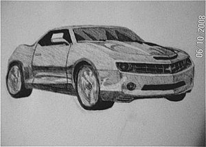 Chevy Camaro Sketch at PaintingValley.com | Explore collection of Chevy ...