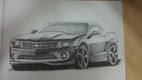 600x338 Chevrolet Camaro - Chevy Camaro Sketch
