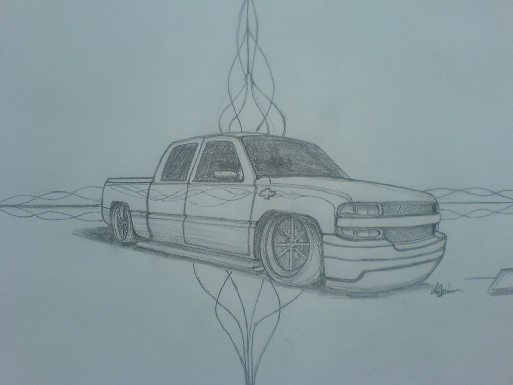 Chevy Silverado Sketch at PaintingValley.com | Explore collection of