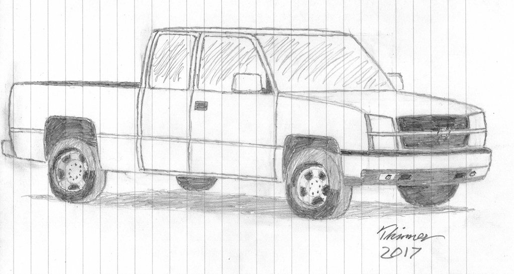 Chevy Silverado Sketch at Explore collection of