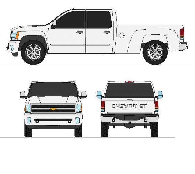 Chevy Silverado Sketch at PaintingValley.com | Explore collection of