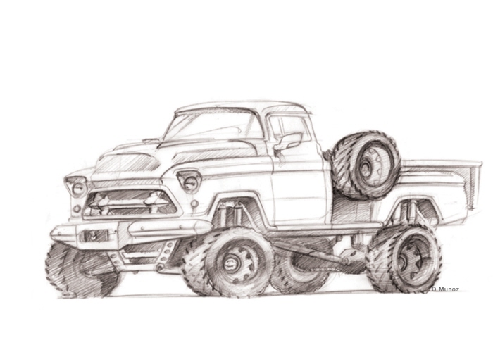 700x490 Sketches By Diego Munoz - Chevy Sketch