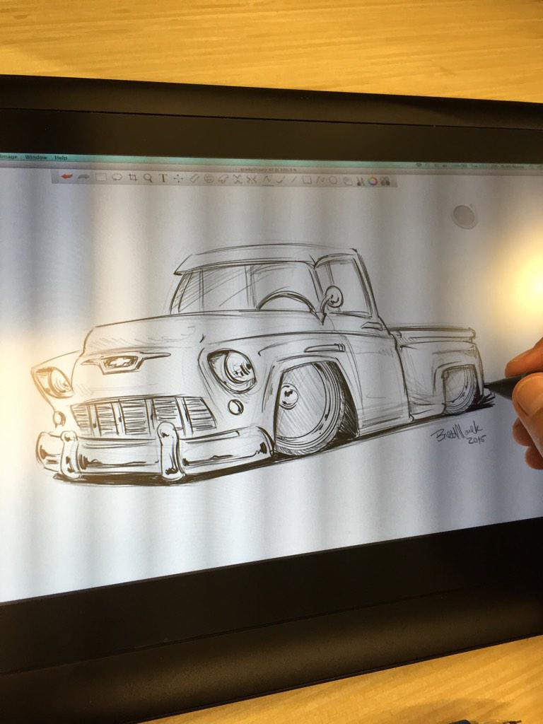 768x1024 Sketchmyride On Twitter Slammed Chevy Truck Sketch - Chevy Sketch