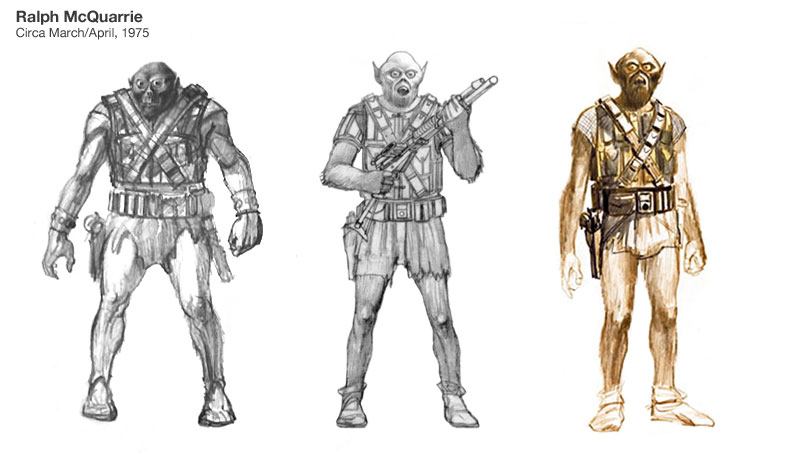 800x459 Chewbacca Kitbashed - Chewbacca Sketch