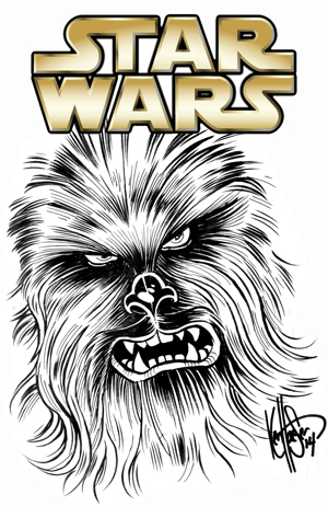 300x462 Dynamic - Chewbacca Sketch