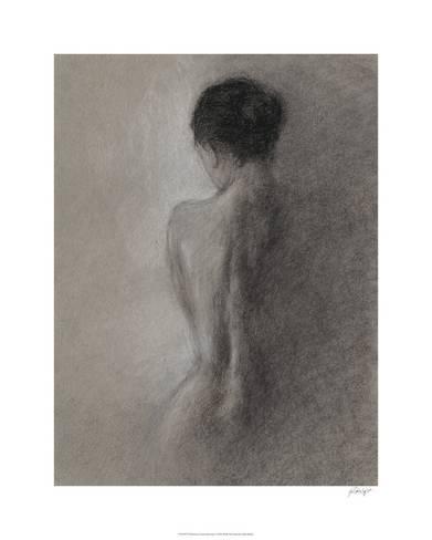 391x488 Chiaroscuro Figure Drawing I Limited Edition By Ethan Harper - Chiaroscuro Sketch