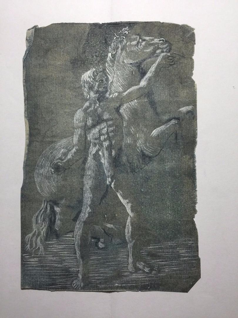 810x1080 Old Master Drawing 16th C Indigo Pen And Ink Italian Chiaroscuro - Chiaroscuro Sketch