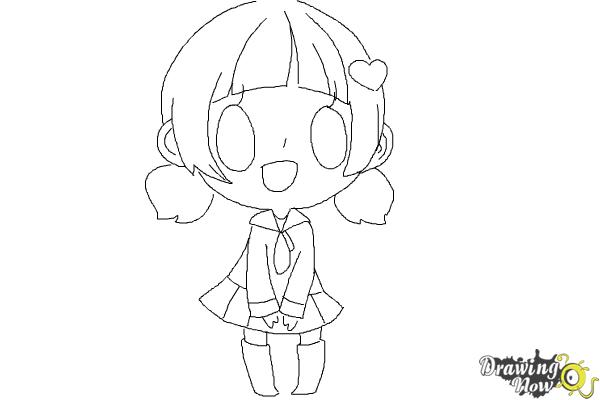 600x400 How To Draw A Chibi Girl - Chibi Girl Sketch
