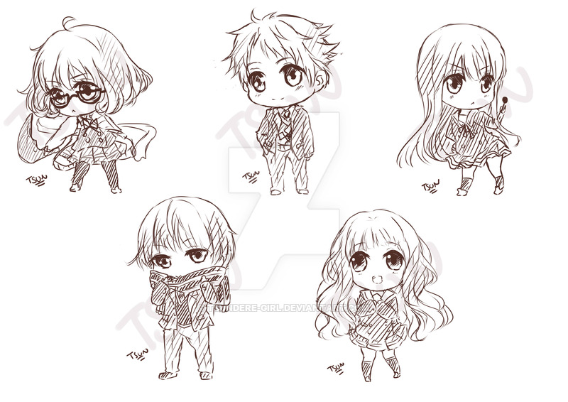 800x566 Knk Chibi Sketch Dump By Tsundere Girl - Chibi Girl Sketch