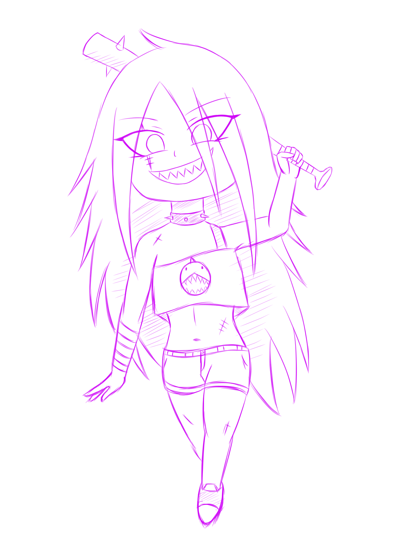 1553x2064 Chisame Chibi Sketch By Inferno Leo On Newgrounds - Chibi Sketch