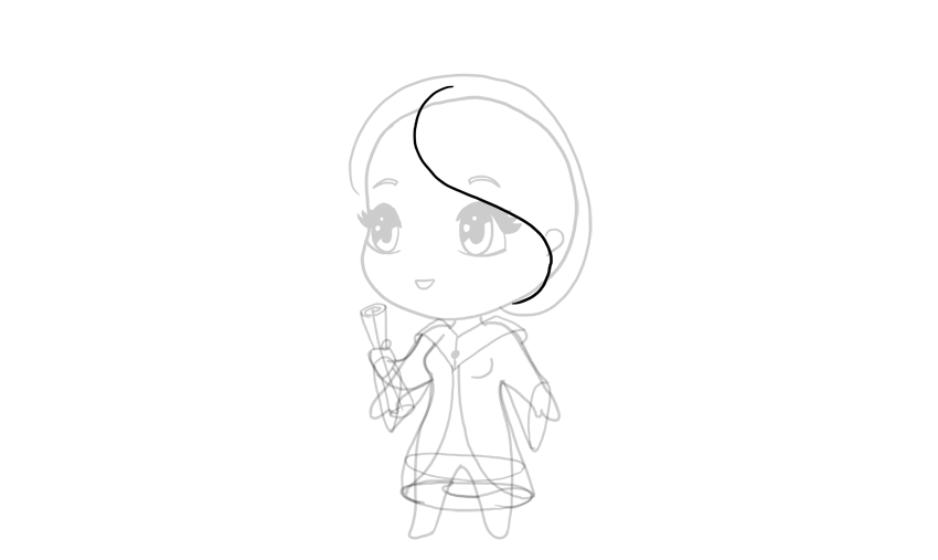 850x507 How To Draw A Chibi - Chibi Sketch