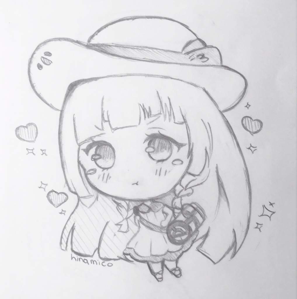 1017x1024 Lillie Chibi Sketch Amino - Chibi Sketch