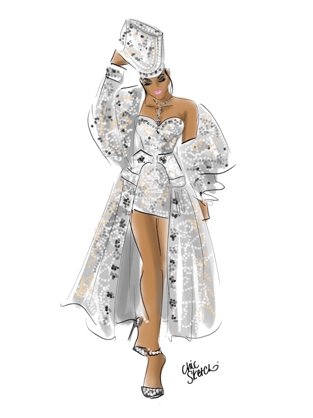 640x853 Chic Sketch Blending Fashion Illustrations With Cutting Edge - Chic Sketch