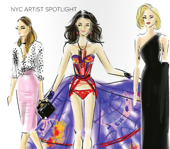 552x484 Nyc Artist Spotlight Emily Brickel Edelson Of Chic Sketch - Chic Sketch