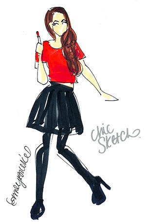 300x461 This Cool New App Turns Your Pictures Into Fashion Sketches - Chic Sketch