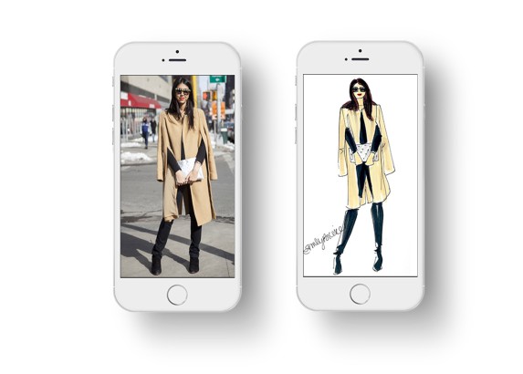 573x410 Chic Sketch Get An Illustration Of Your - Chic Sketch App