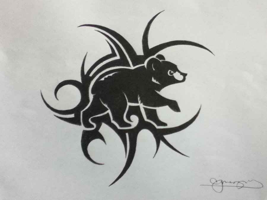 900x675 Chicago Cubs Tribalized By Cr4zy Chr1s - Chicago Cubs Sketch