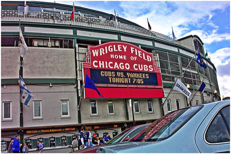 800x535 Chicago Il~wrigley Field~home Of The Chicago Cubs - Chicago Cubs Sketch